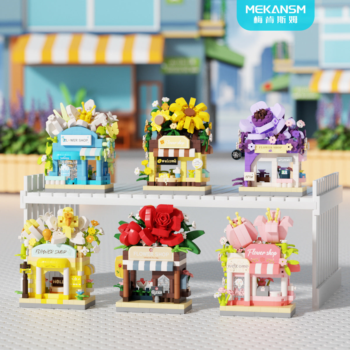 Mini Flower Shop DIY Building Blocks  🌸🏪🧩