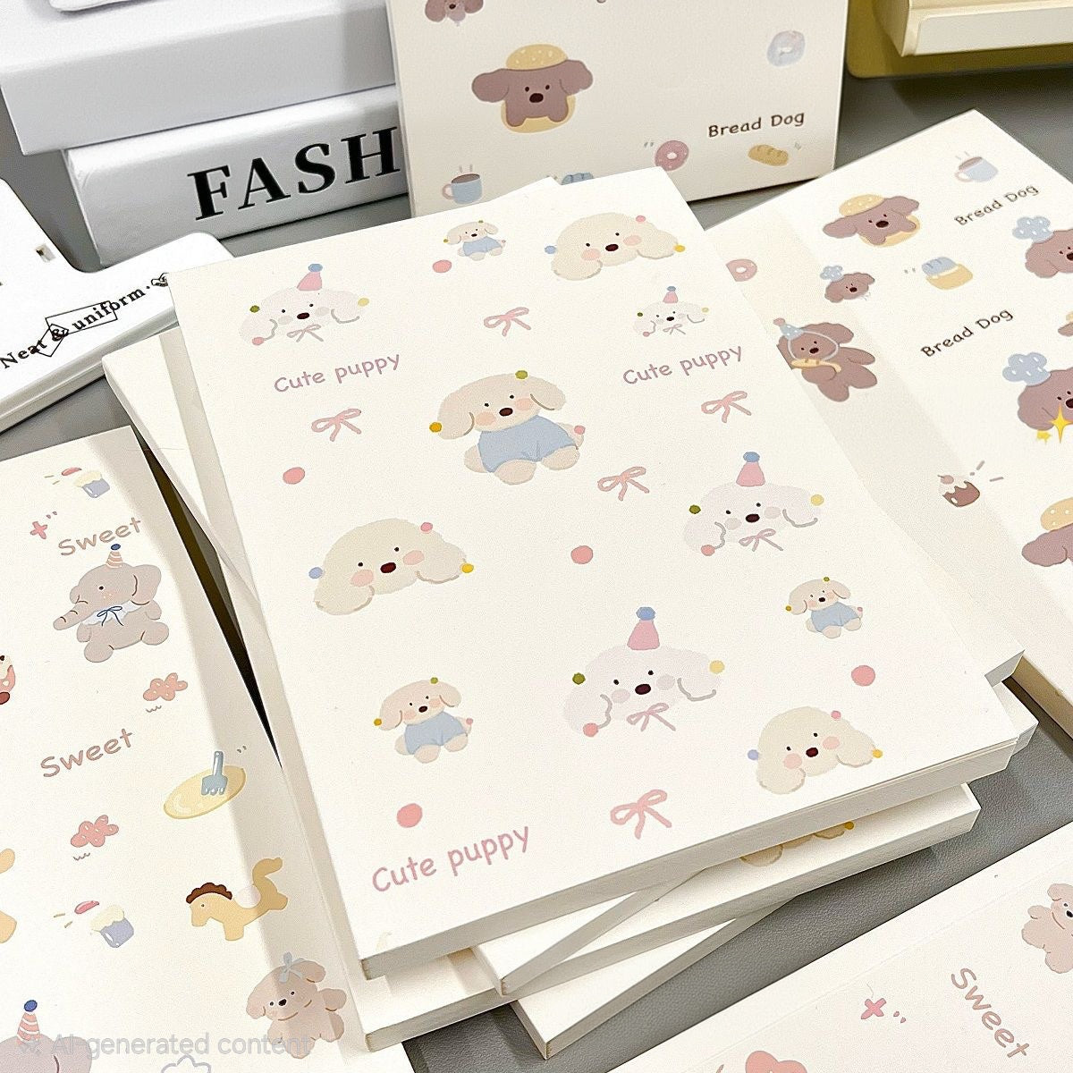 🐶🍞 Sweet & Cute Character A5 Notebook