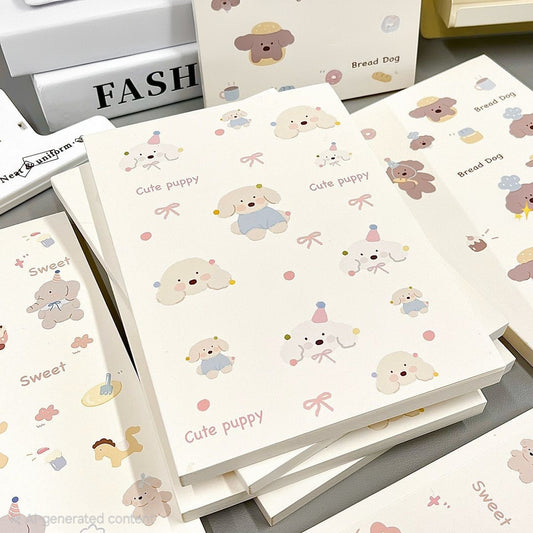 🐶🍞 Sweet & Cute Character A5 Notebook