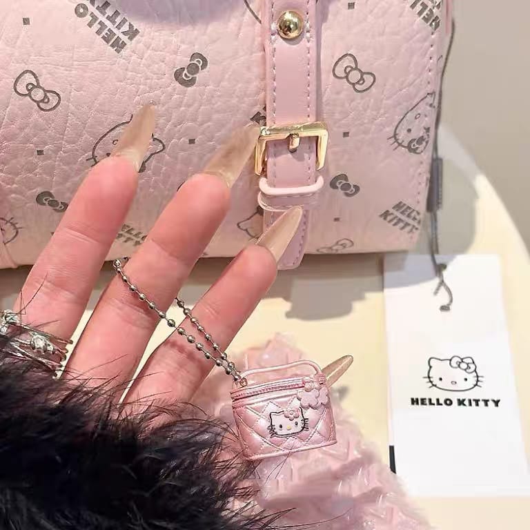 Mini Hello Kitty Glam Bag Key Charm Keychain 💕