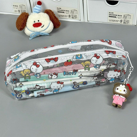 Hello Kitty Clear Cutie Pencil Pouch 🎀✨🐱