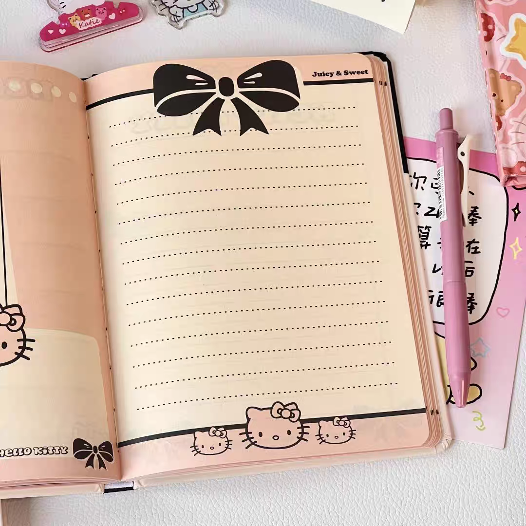 Blush and Bows Hello Kitty A5 Notebook / Journal / Diary