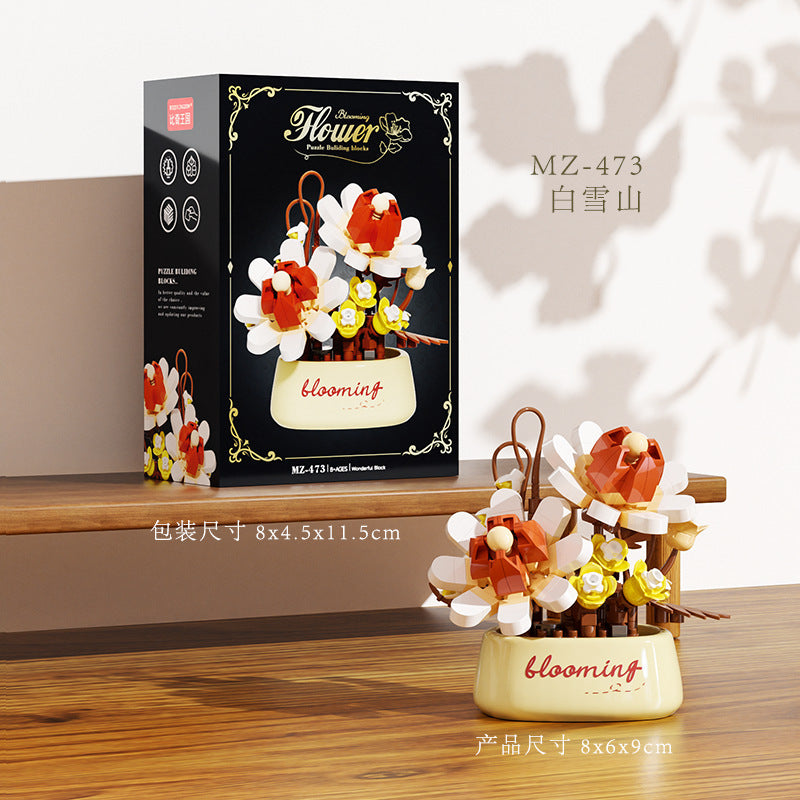Mini Blooming Flower Pot Building Blocks 🌷✨