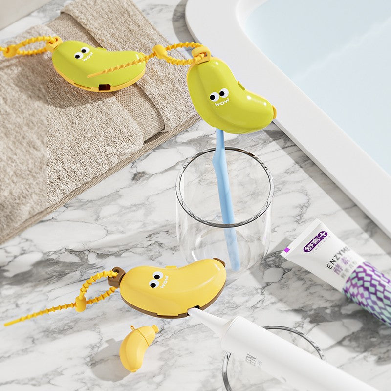 🍌 Banana Buddy Toothbrush & Toothpaste Holder Set