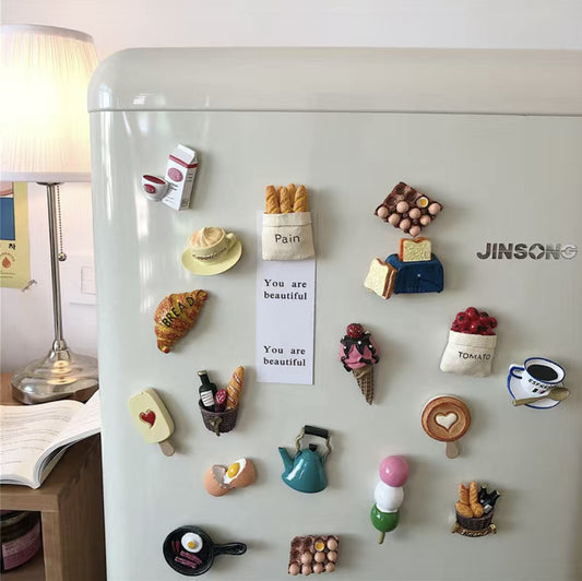 Jumbo Food Fridge Magnets