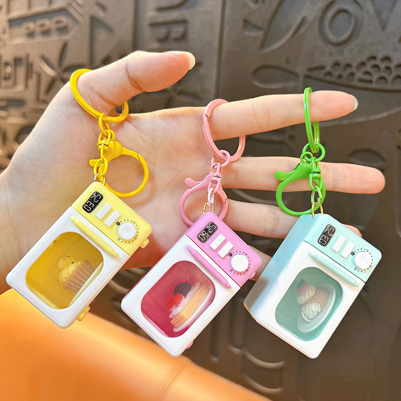 Mini Bakery Microwave Oven Keychain Light 🍰
