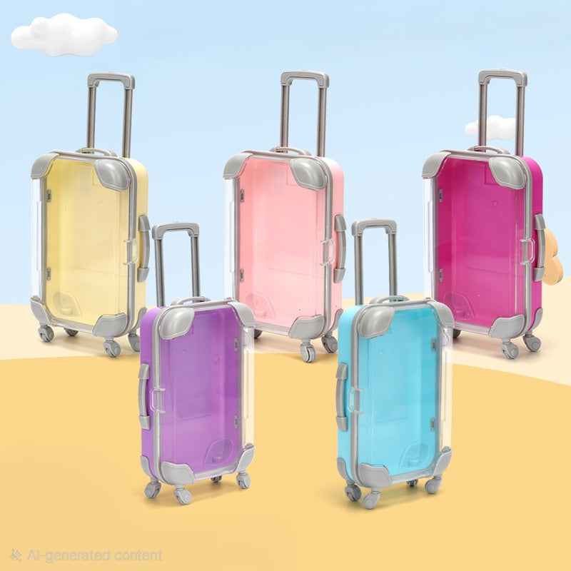 ✈️ Mini Suitcase Makeup Organiser — Travel Chic Edition 💄