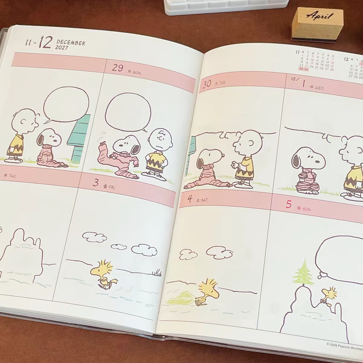 Pre - Order Peanuts Snoopy 2027 B6 Schedule Book – Daily Planner 📖✨