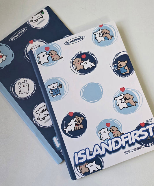 Islandfirst Cute Puppies B5 Slim Notebook
