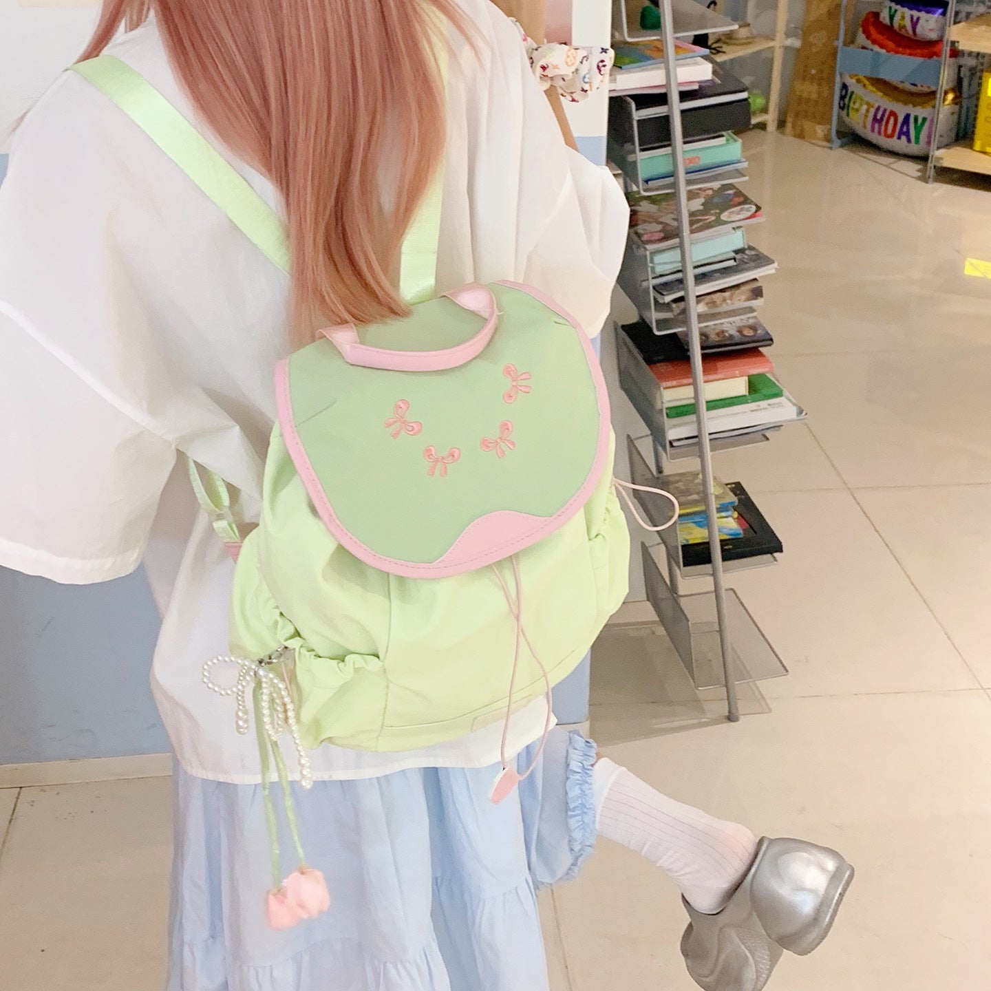 Pre - Order Berry Blossom Soft Pastel Backpack Bag