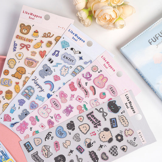 Like Wappen Seal Cute Embroidered - Style Stickers Sheets