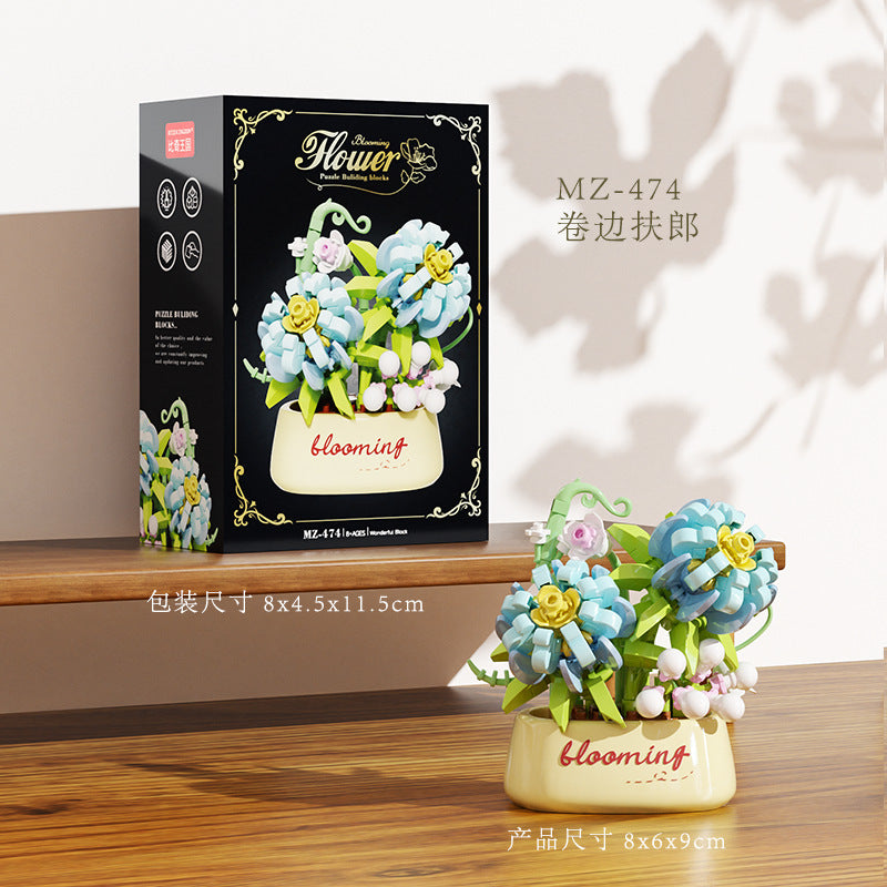 Mini Blooming Flower Pot Building Blocks 🌷✨