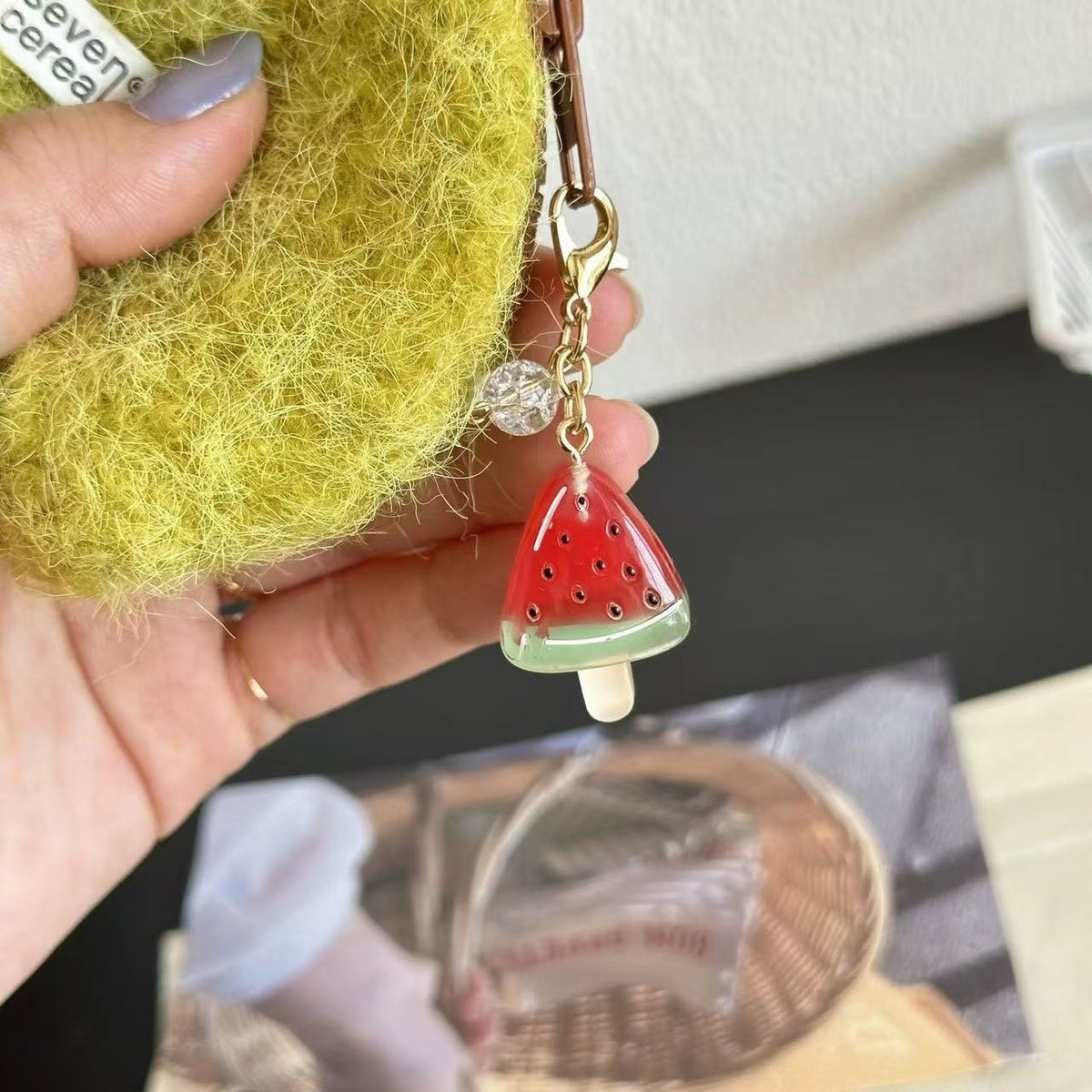 Pastel Popsicle Charm Keychain
