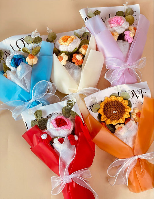 Forever Bloom – New Year Crochet Bouquets