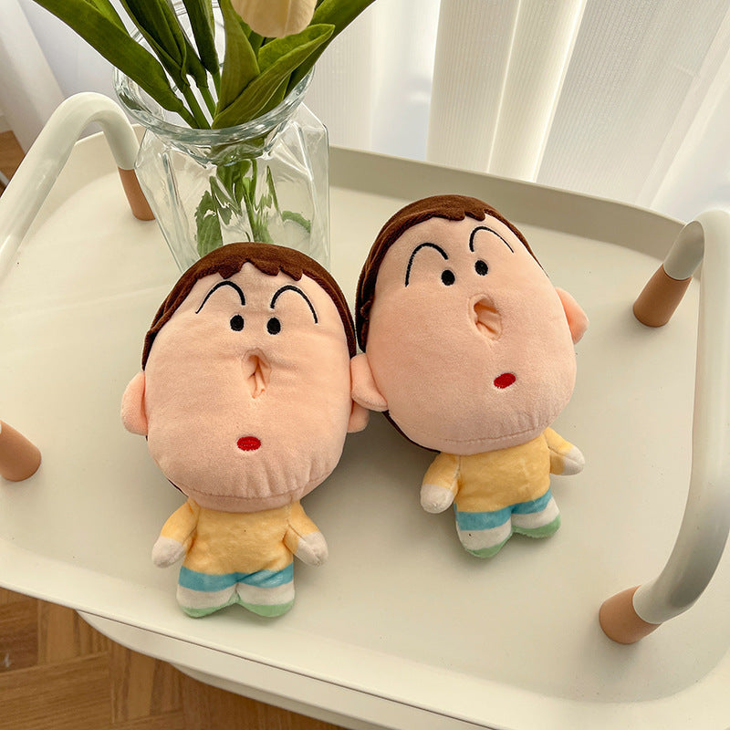 Bochan Shinchan Cute Tissues Holder Dispenser Pull Out Plushie