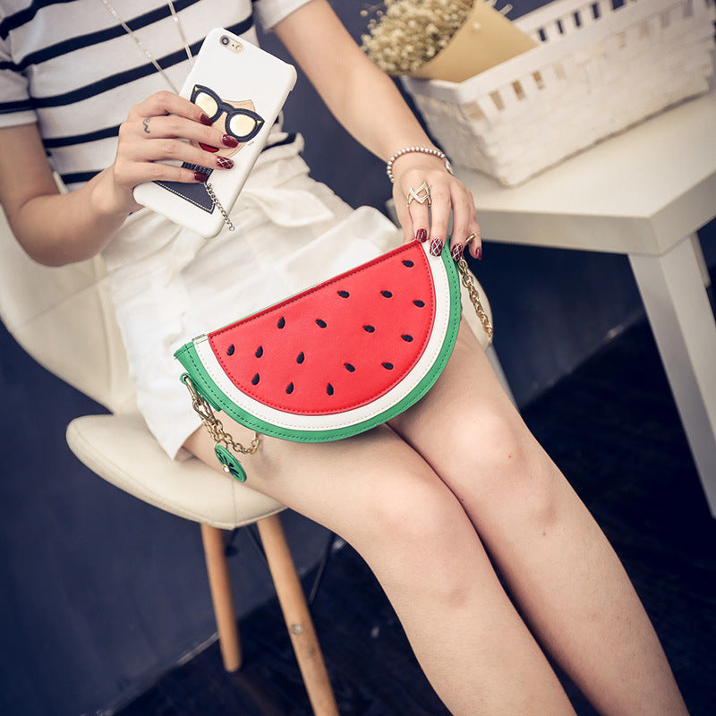 Fruity Slice Crossbody Bag – Watermelon & Lemon