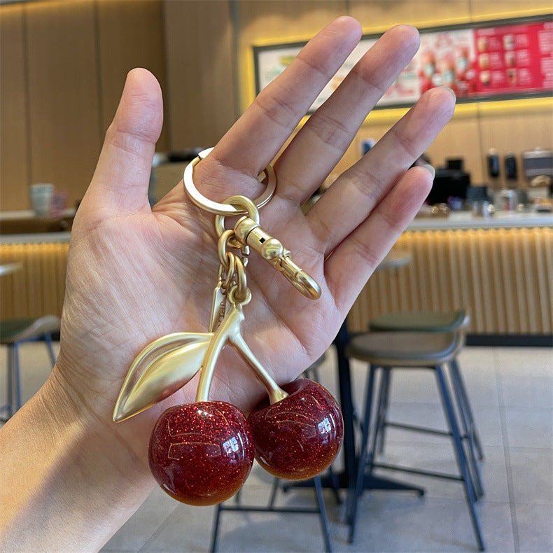 Cherry Bag Keychain Keycharm