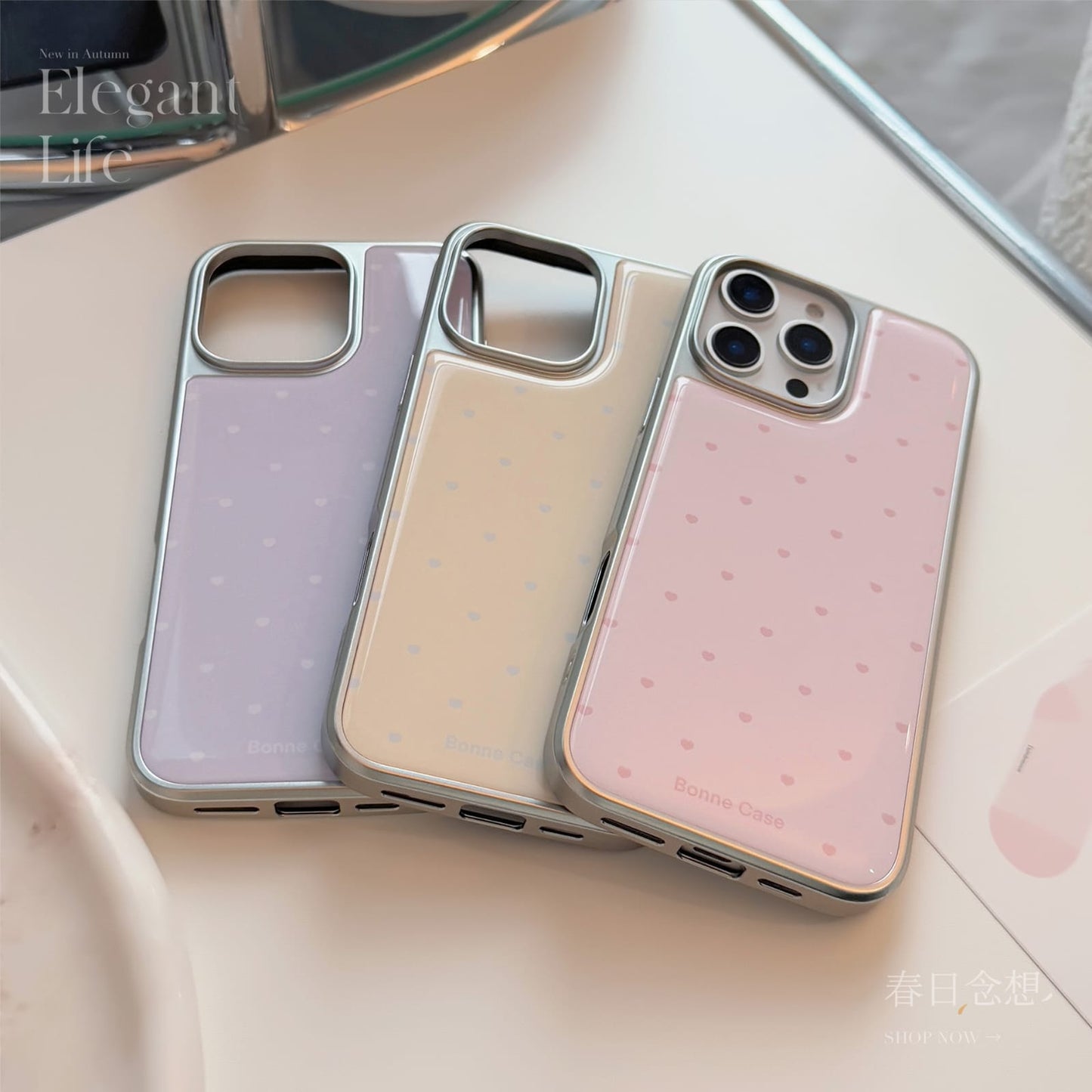 Minimal Pink Bow Samsung iPhone Case