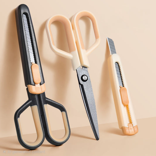 Teflon Non Stick Scissors with Paper Cutter