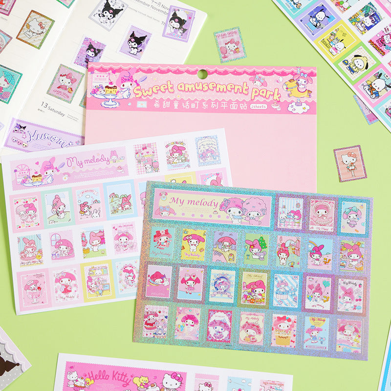 Sanrio Character Sticker Sheets – 2 Sheets/Pack