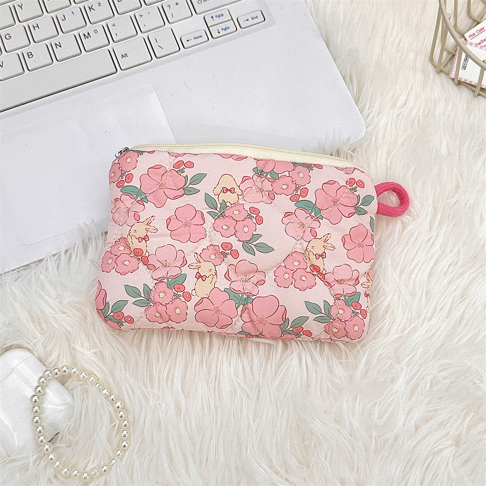 🧸 Quilted Kawaii Mini Pouch