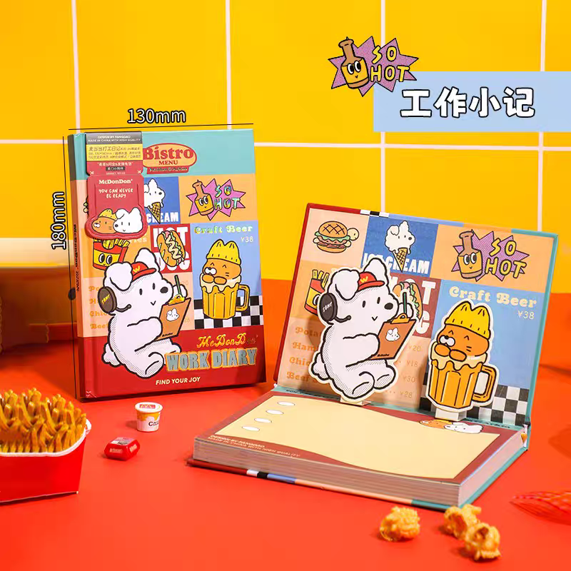 Snack Break A5 Planner Journal Diary  🍔📒