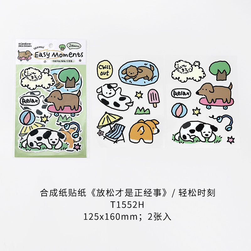 Kawaii Dogs & Cats Laptop Sticker Sheets – 2 Sheets