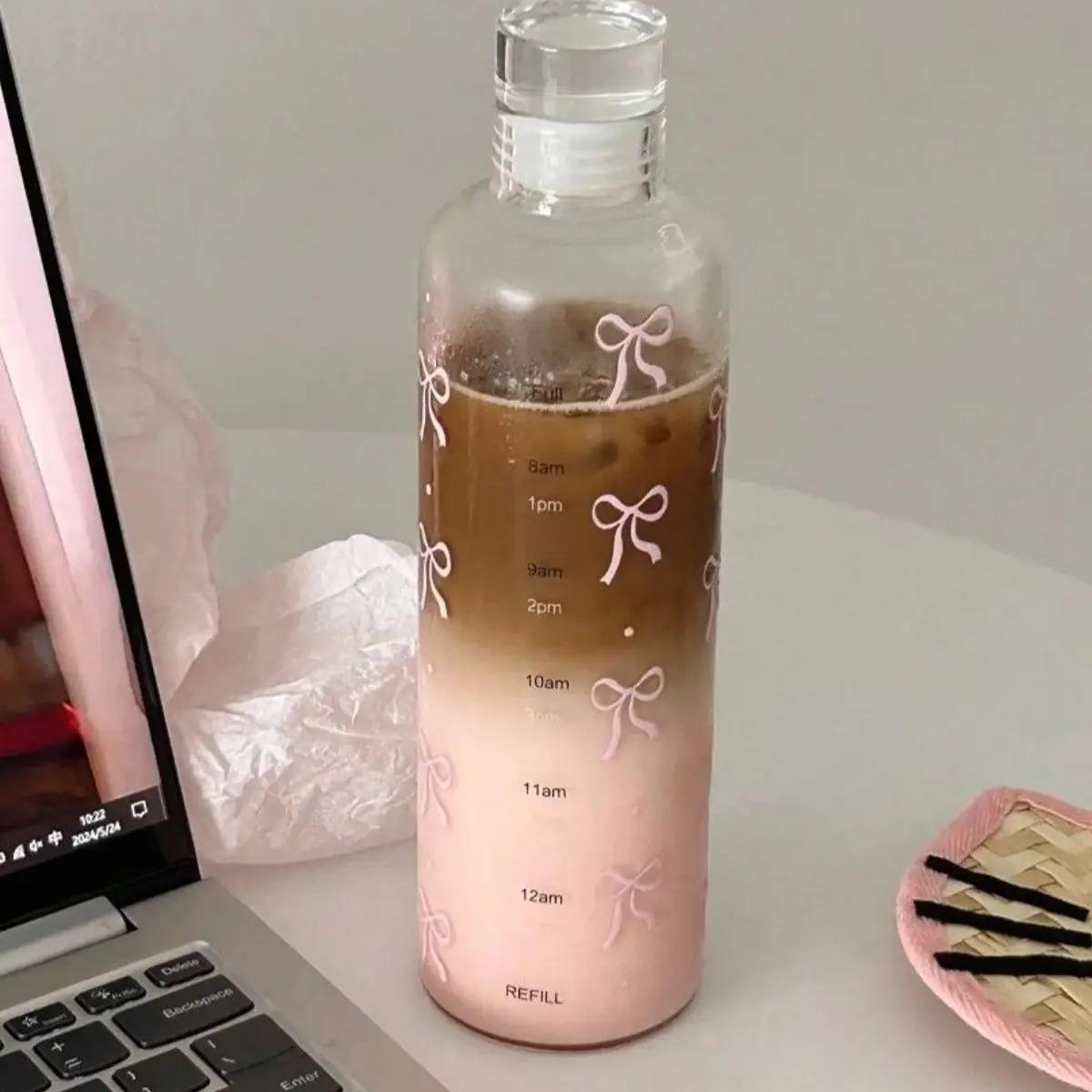 Pink Bow Minimal Bottle