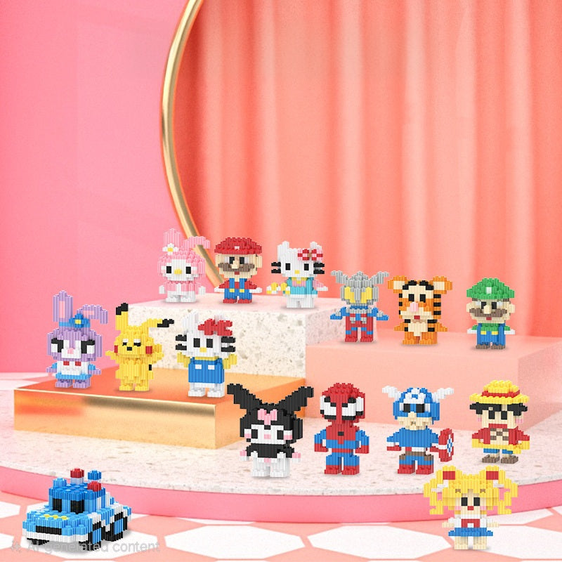 Budget Friendly Bricks Pixel Characters Building Blocks