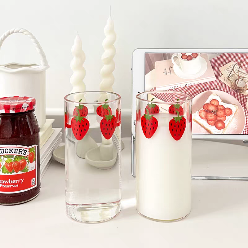 Pre - Order Aesthetic Strawberry Dream Glass Nana