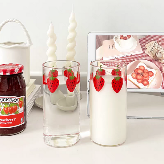 Pre - Order Aesthetic Strawberry Dream Glass Nana