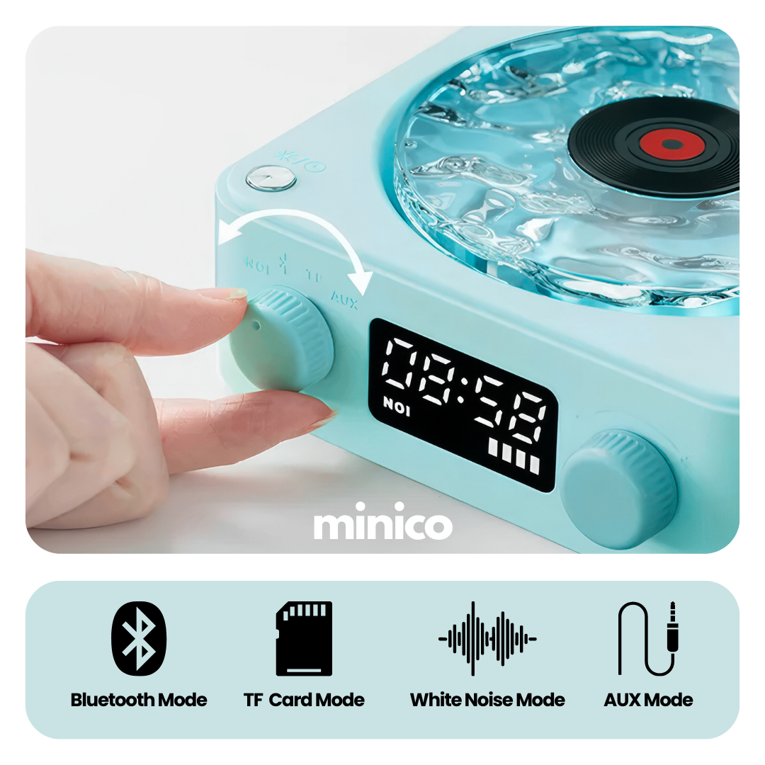 Retro Waves Vinyl Bluetooth Speaker Wireless