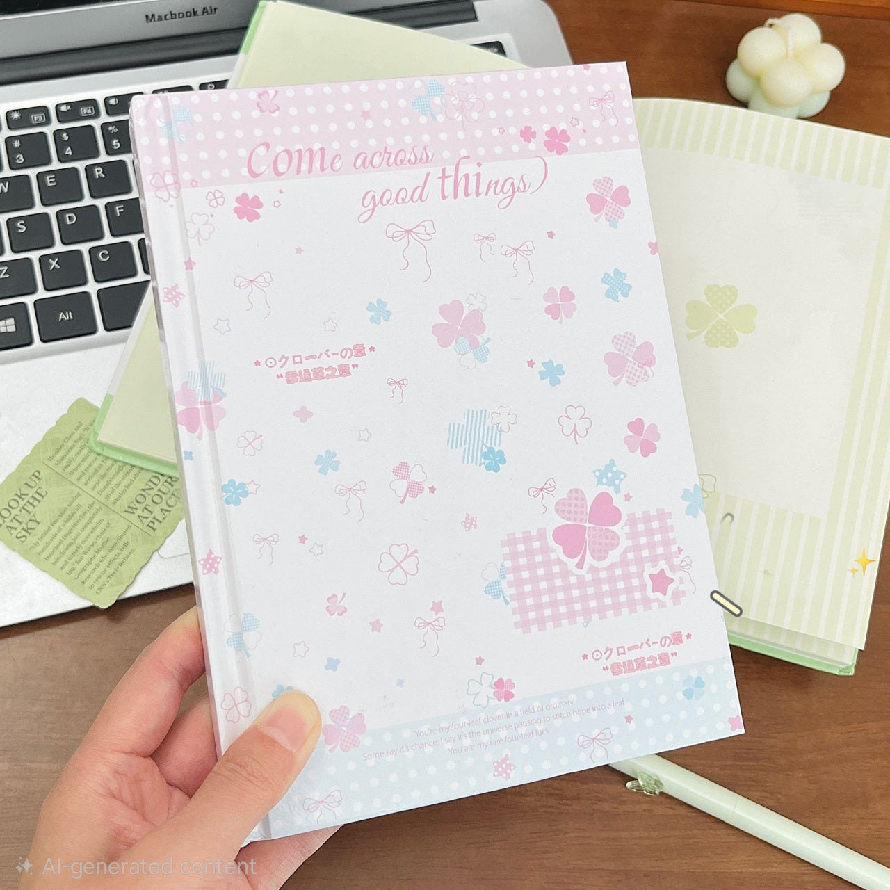 Lucky Little Things Clover A5 Notebook Diary Journal