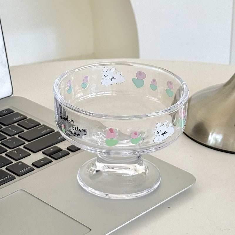 🐰 Bunny Bloom Dessert Bowl 🍒✨