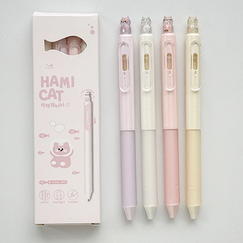 Premium Spin-Me Kitty Cat Crystal Pens
