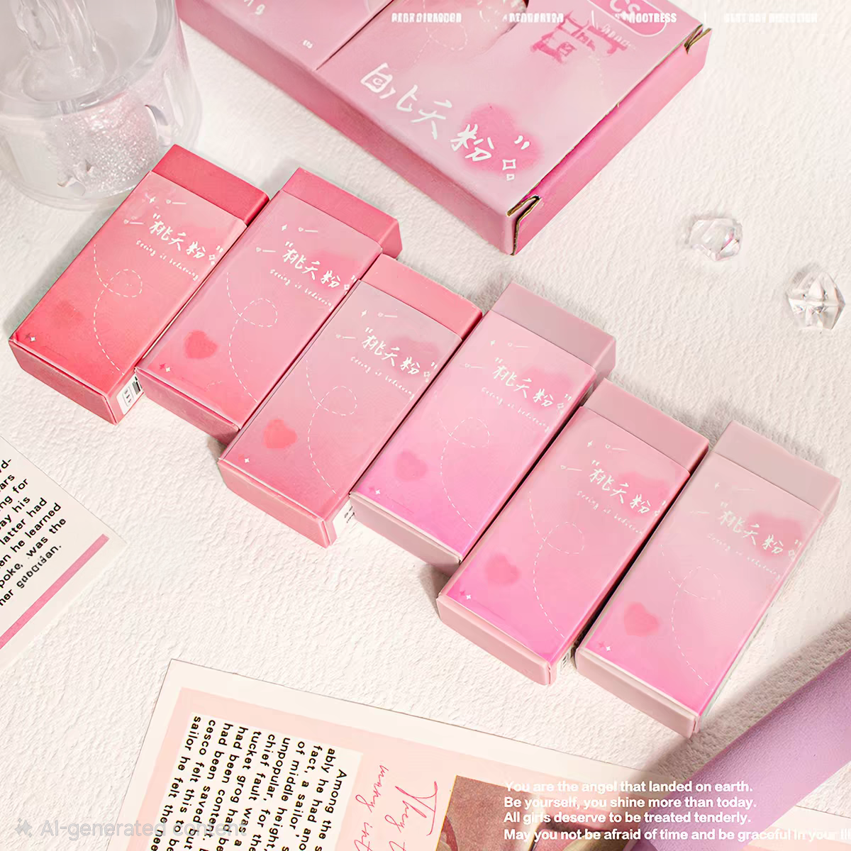 Set of 6 Pastel Dream Erasers Set 🌈