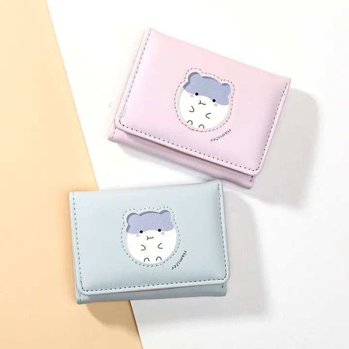 🐹 Tiny Hamster Pocket Wallet – Kawaii Mini Fold Wallet 💖✨