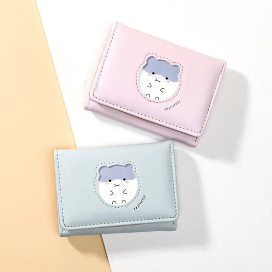 🐹 Tiny Hamster Pocket Wallet – Kawaii Mini Fold Wallet 💖✨