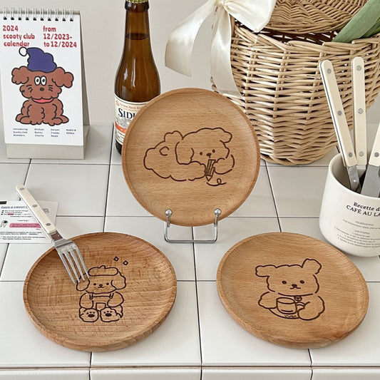 Pawfectly Wooden Pup Serving Plates 🐾