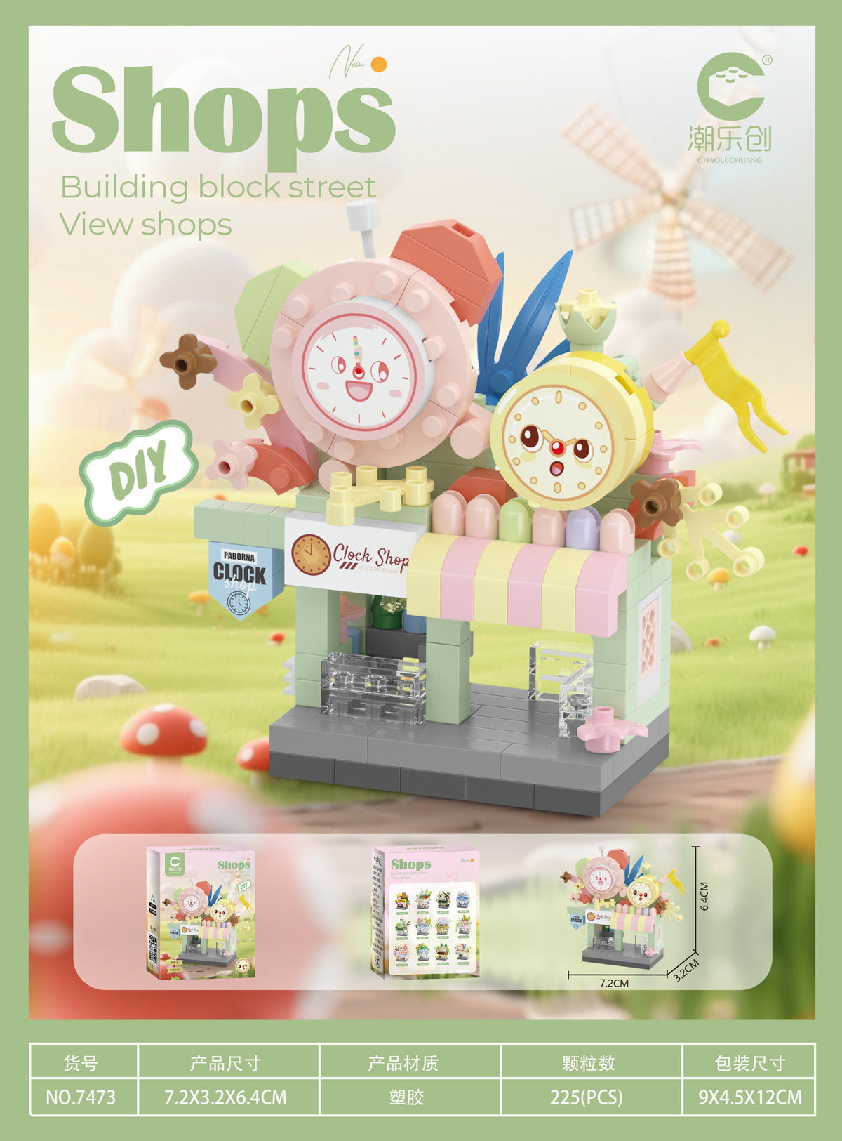 Mini Building Blocks Street Shops – DIY Kawaii Miniature Shops