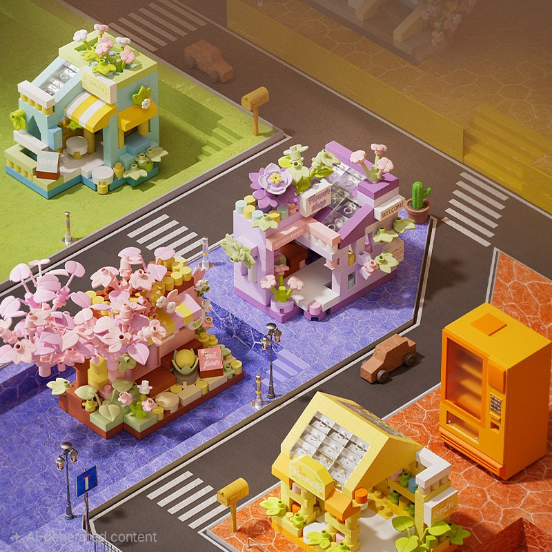 Flower Shop Mini Building Blocks Lego Collectibles Bricks