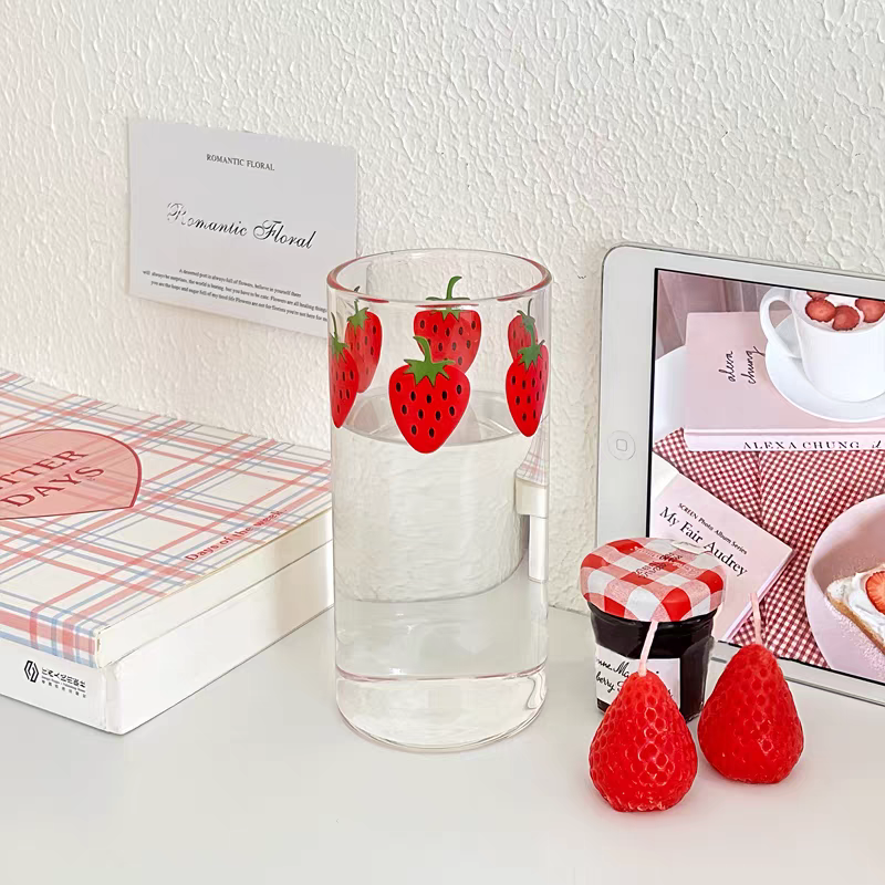 Pre - Order Aesthetic Strawberry Dream Glass Nana