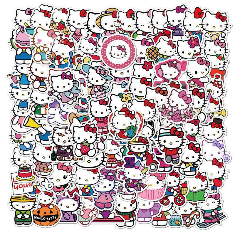 PS18 Set of 100 Hello Kitty Diecut Papers Pack