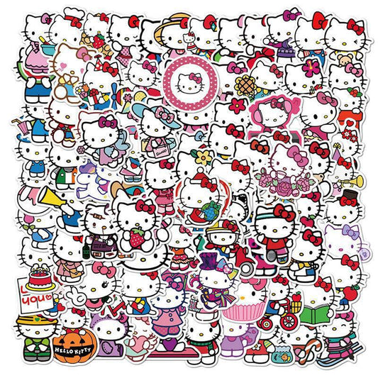 PS18 Set of 100 Hello Kitty Diecut Papers Pack