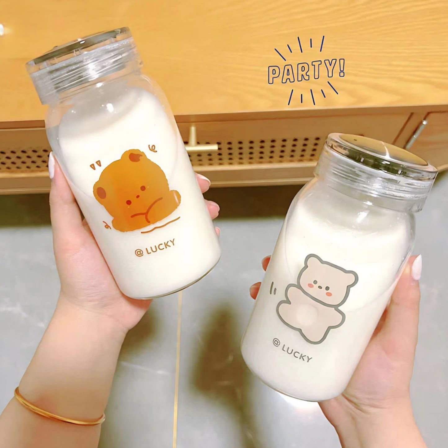 Kawaii Glass Bottle