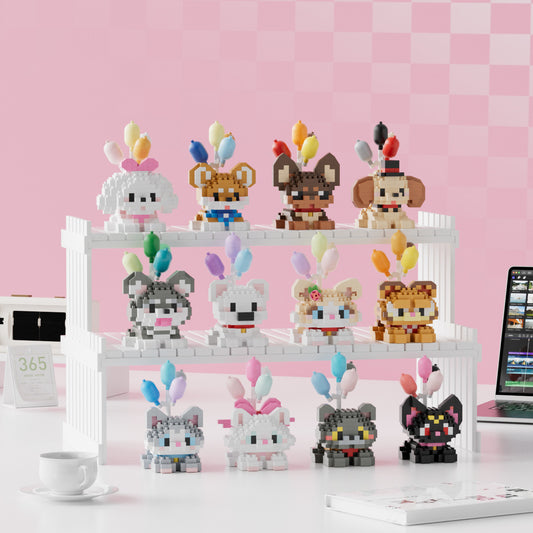 Kittens and Puppy Flying Pets Mini Building Blocks Lego Collectibles Bricks