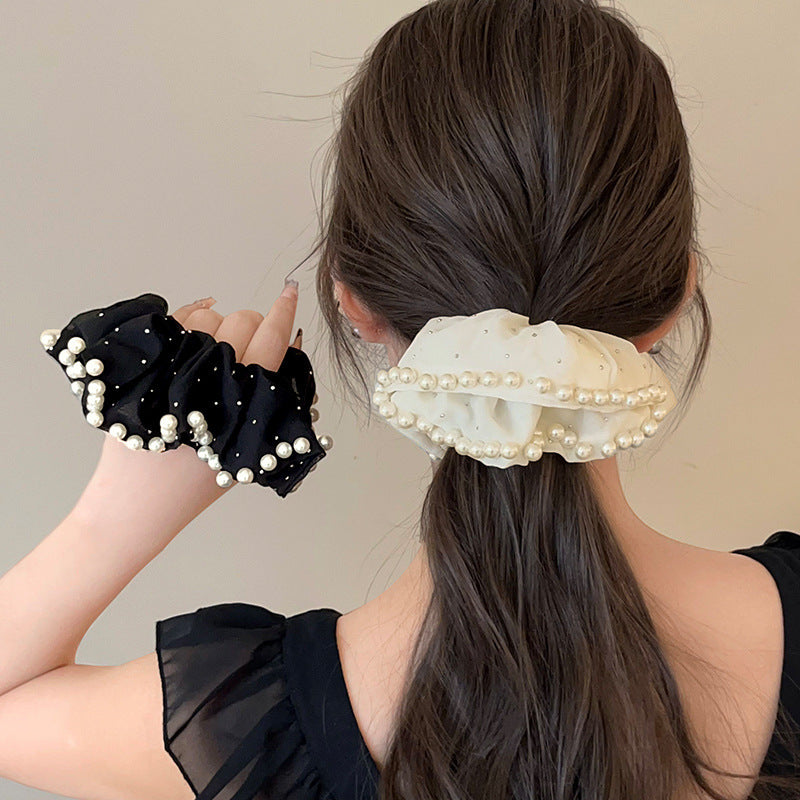 Timeless Pearl Hair Scrunchies