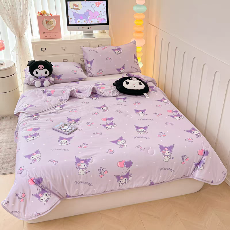 Pre - Order Official Merch Sanrio Hello Kitty Kuromi Cinnamoroll My Melody Comforter Set