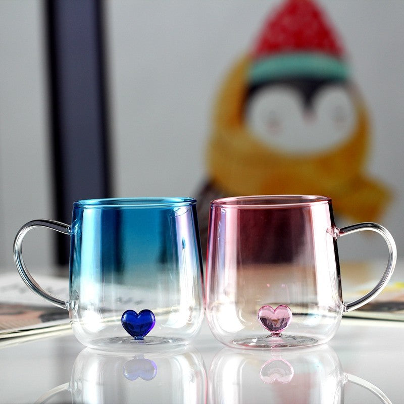 Hidden Heart Glass Mug