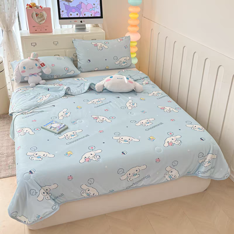 Pre - Order Official Merch Sanrio Hello Kitty Kuromi Cinnamoroll My Melody Comforter Set